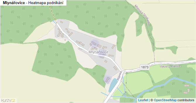 Mlynářovice - mapa podnikání
