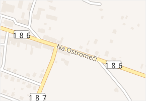 Na Ostromeči v obci Plánice - mapa ulice
