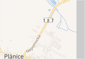 Nepomucká v obci Plánice - mapa ulice
