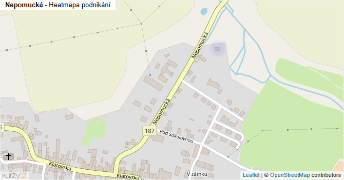 Nepomucká - mapa podnikání