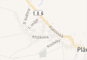 Poděbradova v obci Plánice - mapa ulice