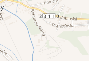 Bohumila Slámy v obci Plasy - mapa ulice