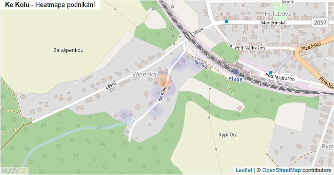 Ke Kolu - mapa podnikání