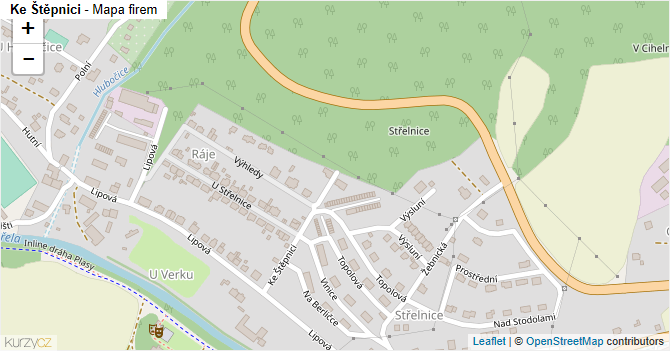Ke Štěpnici - mapa firem