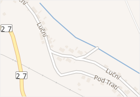 Luční v obci Plasy - mapa ulice