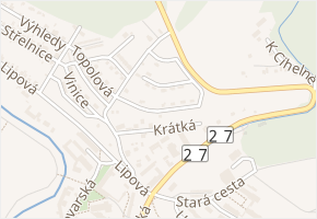 Nad Stodolami v obci Plasy - mapa ulice
