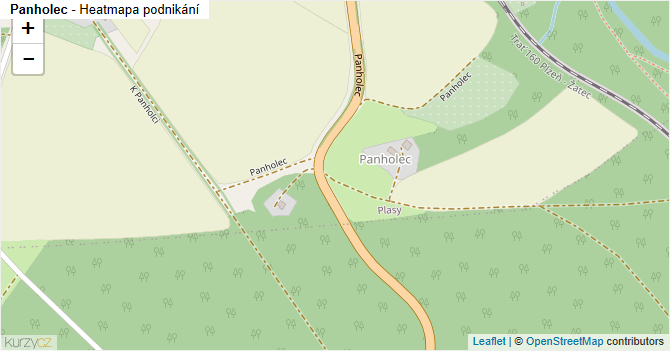Panholec - mapa podnikání