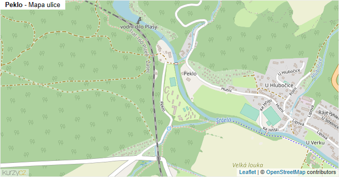 Peklo - mapa ulice
