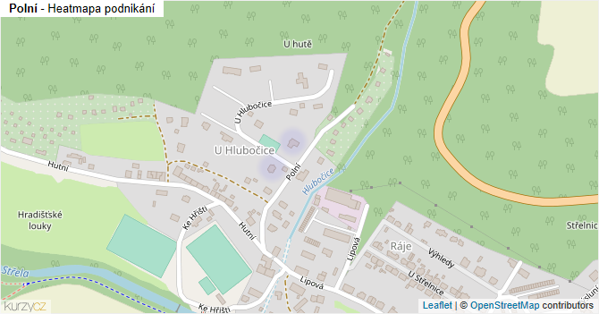 Polní - mapa podnikání