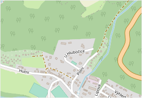 U Hlubočice v obci Plasy - mapa ulice