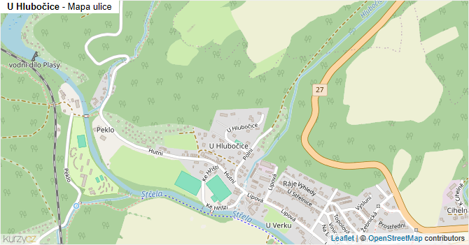 U Hlubočice - mapa ulice