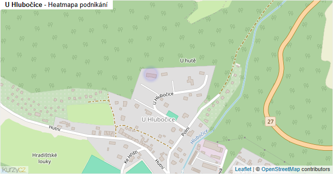 U Hlubočice - mapa podnikání