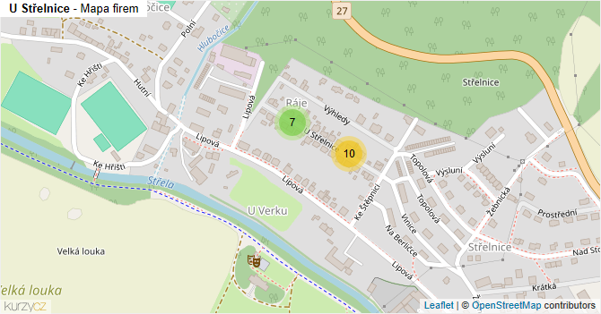 U Střelnice - mapa firem