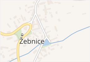 Žebnice v obci Plasy - mapa části obce