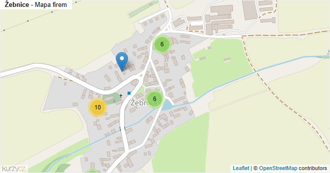 Žebnice - mapa firem