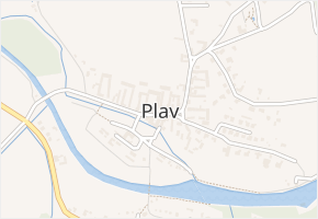 Na Ostrově v obci Plav - mapa ulice