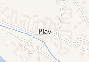Plav v obci Plav - mapa části obce