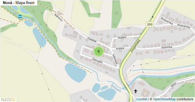 Nová - mapa firem