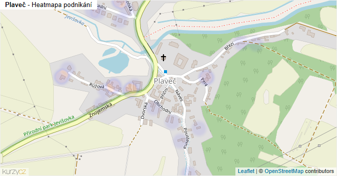 Plaveč - mapa podnikání