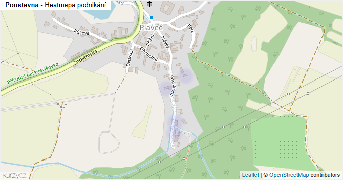 Poustevna - mapa podnikání