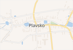 Plavsko v obci Plavsko - mapa části obce