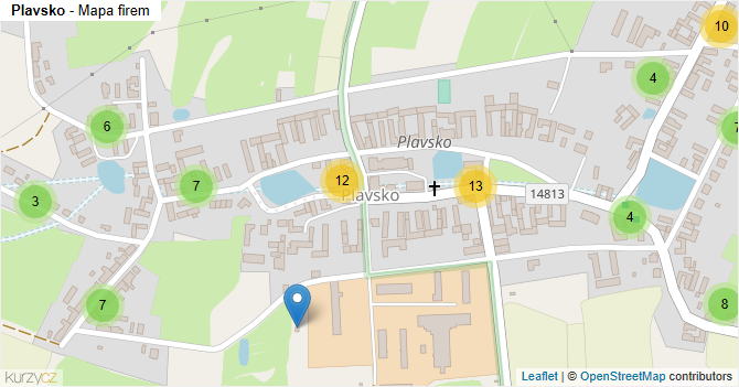 Plavsko - mapa firem
