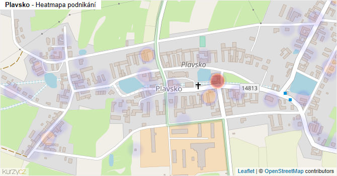 Plavsko - mapa podnikání