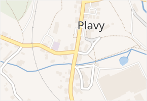 Plavy v obci Plavy - mapa části obce