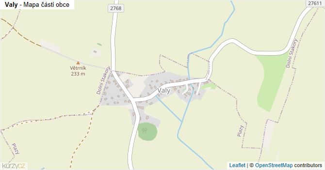 Valy - mapa firem