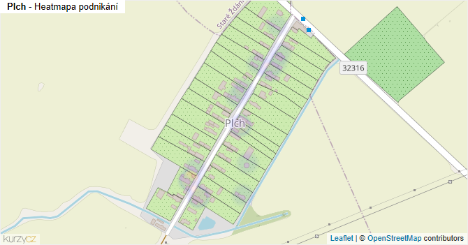 Plch - mapa podnikání