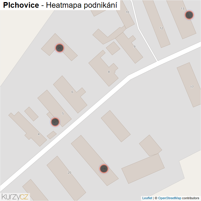 Mapa Plchovice - Firmy v obci.