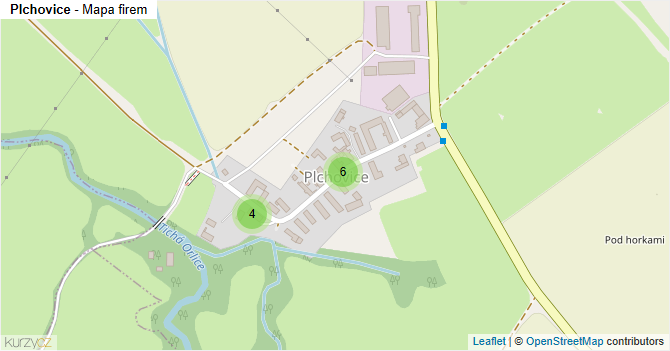 Plchovice - mapa firem