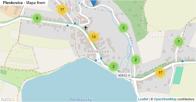 Plenkovice - mapa firem