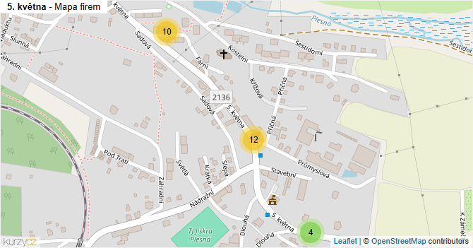 5. května - mapa firem