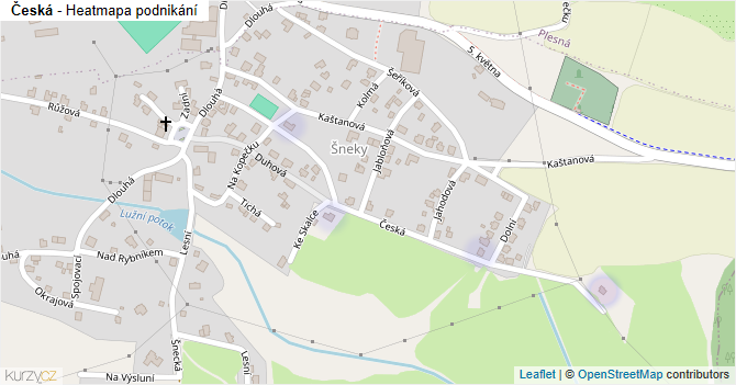 Česká - mapa podnikání