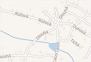 Dlouhá v obci Plesná - mapa ulice