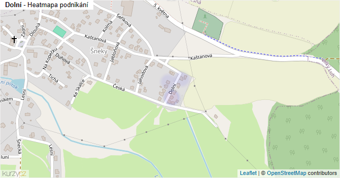 Dolní - mapa podnikání