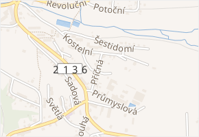 Křížová v obci Plesná - mapa ulice