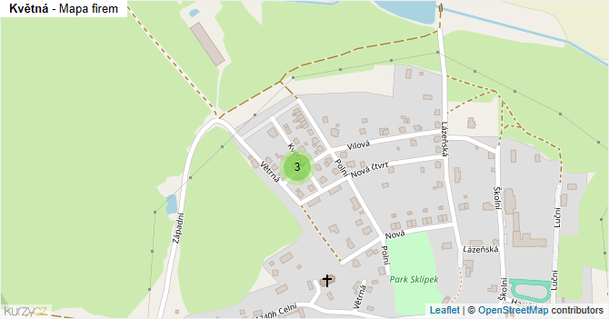 Květná - mapa firem