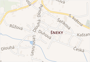 Na Kopečku v obci Plesná - mapa ulice