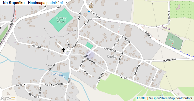 Na Kopečku - mapa podnikání