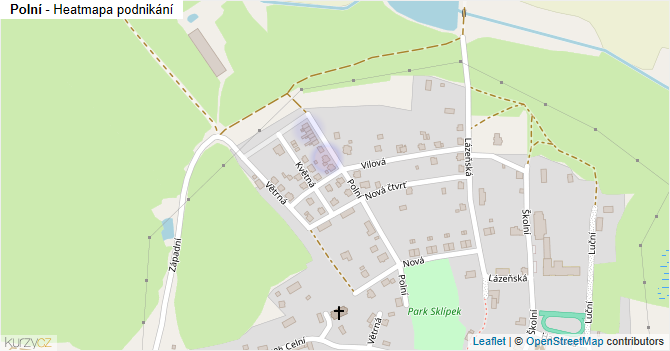 Polní - mapa podnikání