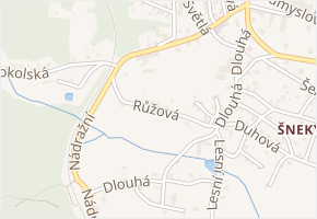 Sibiř v obci Plesná - mapa ulice