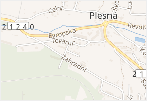 Slunná v obci Plesná - mapa ulice