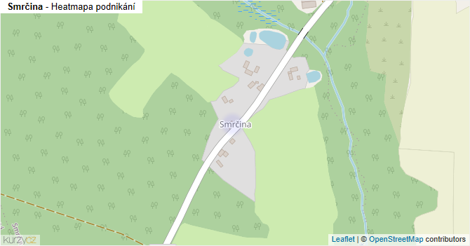 Smrčina - mapa podnikání