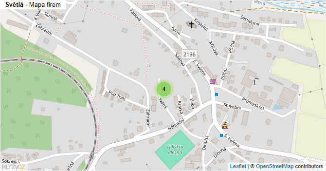 Světlá - mapa firem
