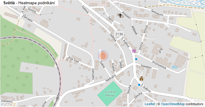 Světlá - mapa podnikání