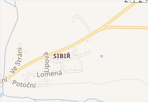 Úzká v obci Plesná - mapa ulice