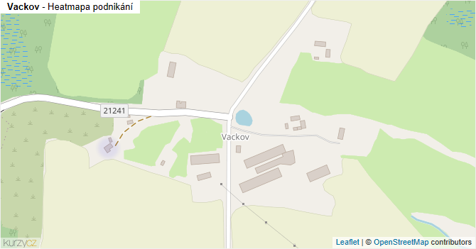 Vackov - mapa podnikání