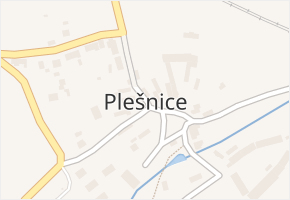 Plešnice v obci Plešnice - mapa části obce